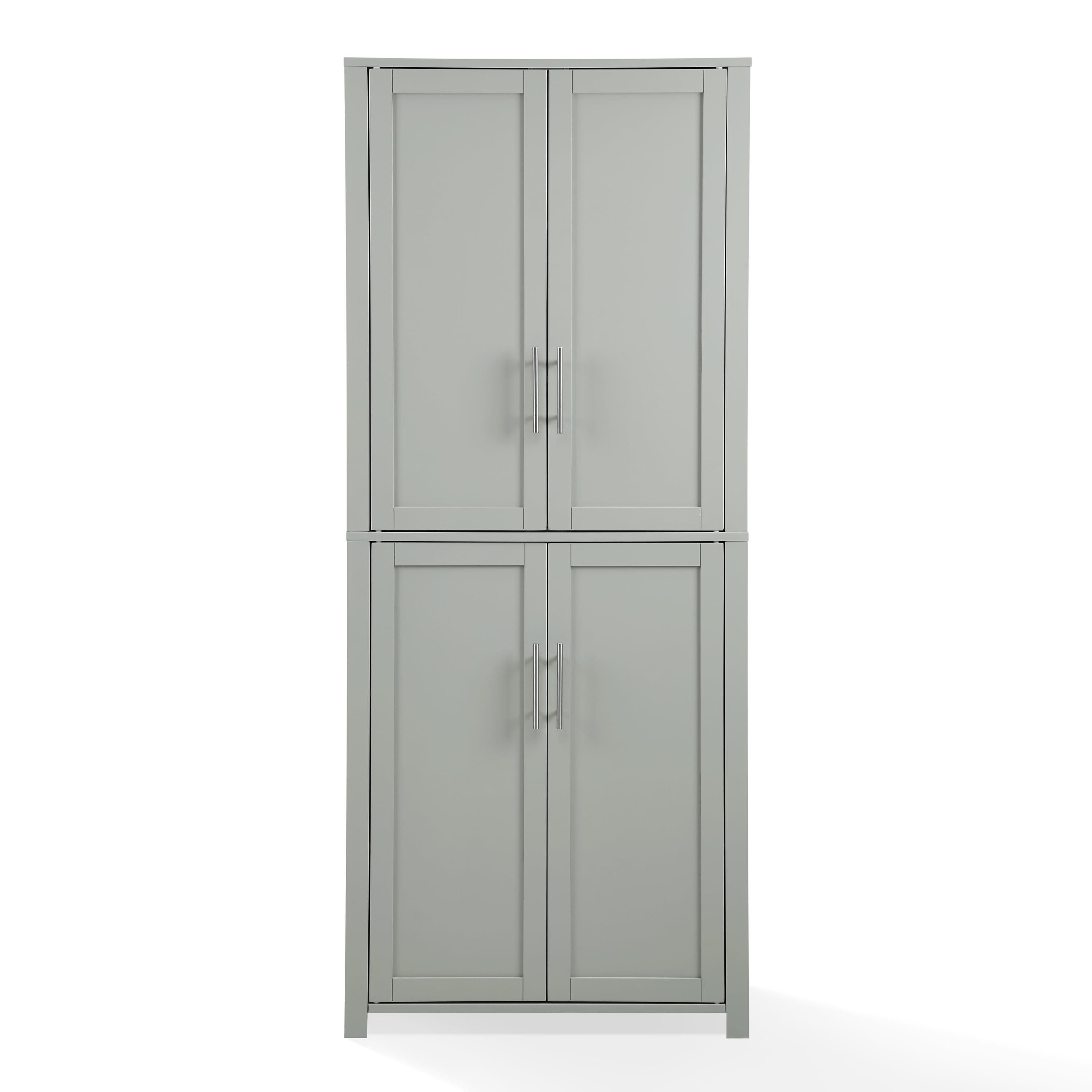 Savannah 40'' Grey Driftwood Shaker-Style Tall Storage Pantry