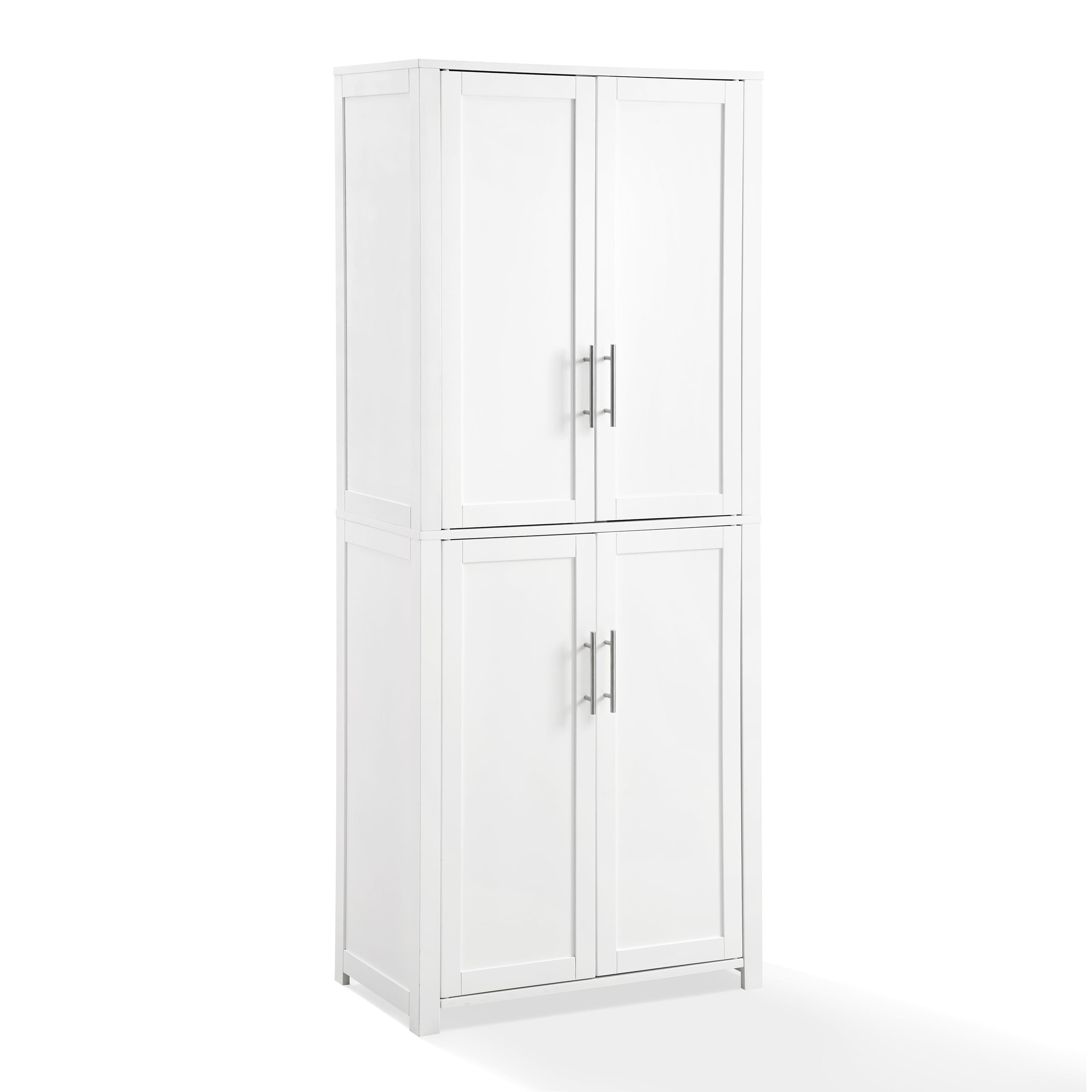 Savannah White Tall Kitchen Pantry with Adjustable Shelving