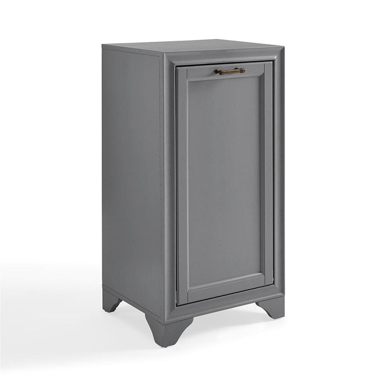 Crosley Furniture Tara Linen Hamper In Vintage Grey