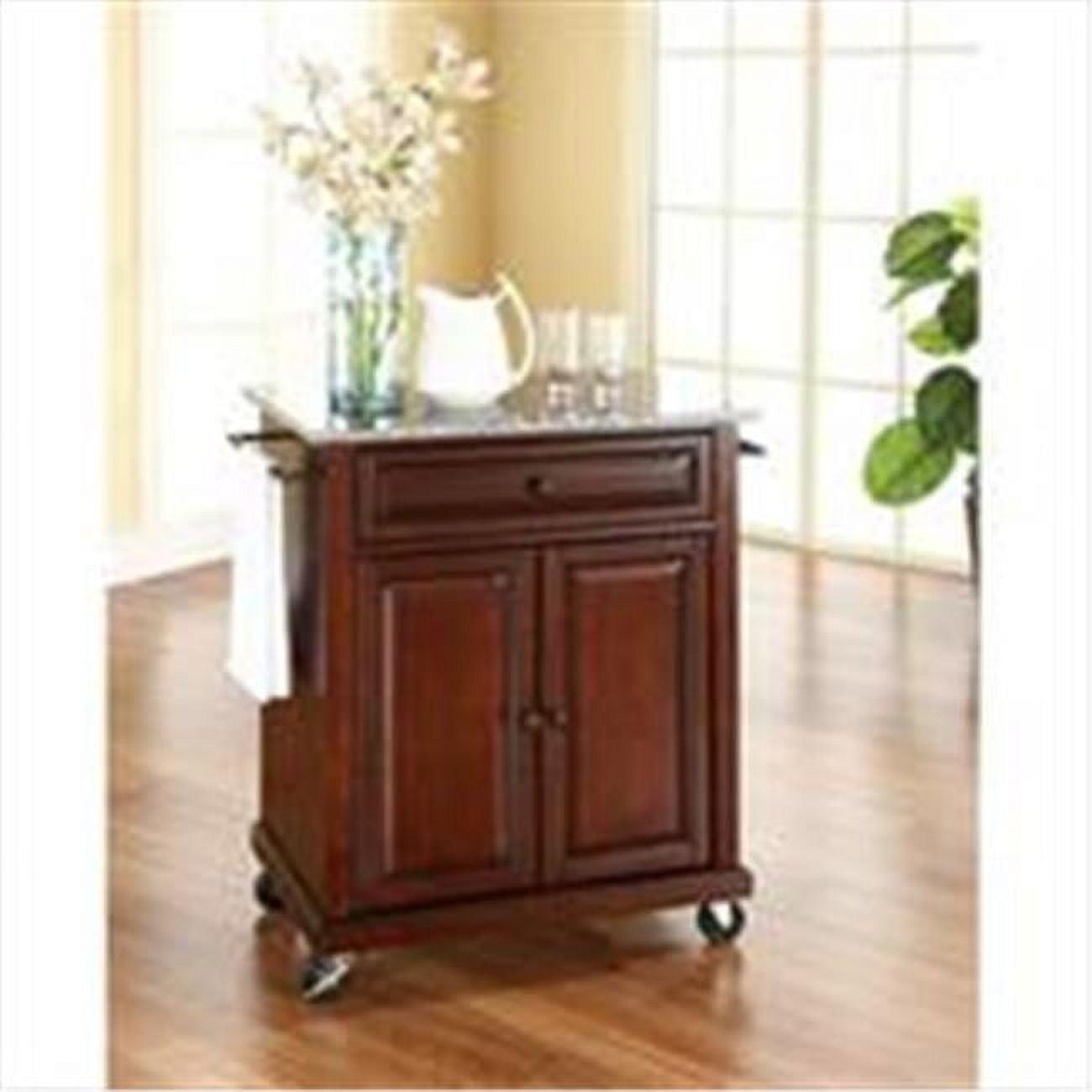 Solid Granite Top Portable Kitchen Cart/Island - Crosley