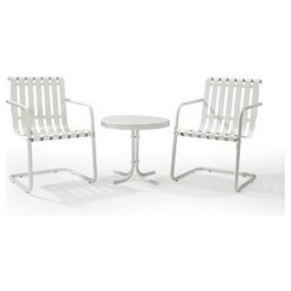 Gracie 3pc Outdoor Seating Set - White - Crosley