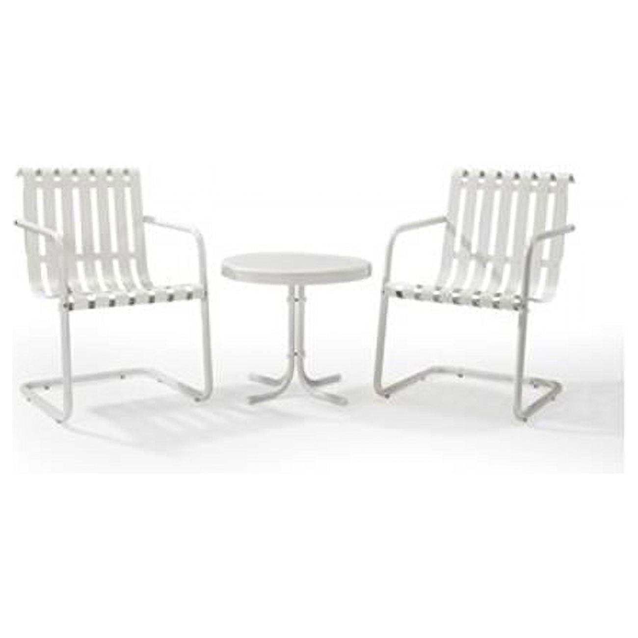 Gracie 3pc Outdoor Seating Set - White - Crosley