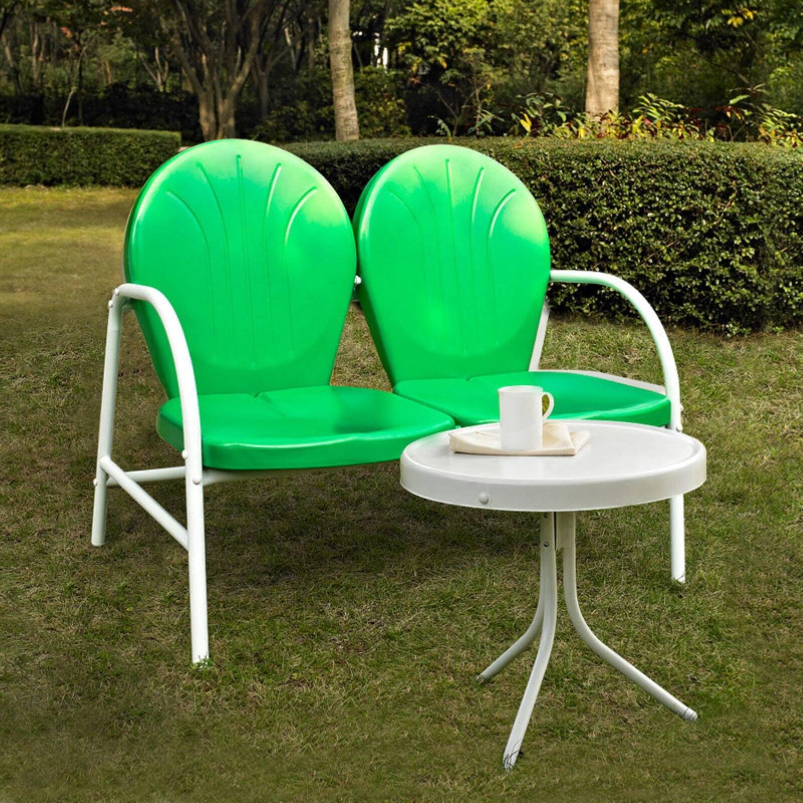 Griffith Green Metal 2-Piece Outdoor Loveseat Set