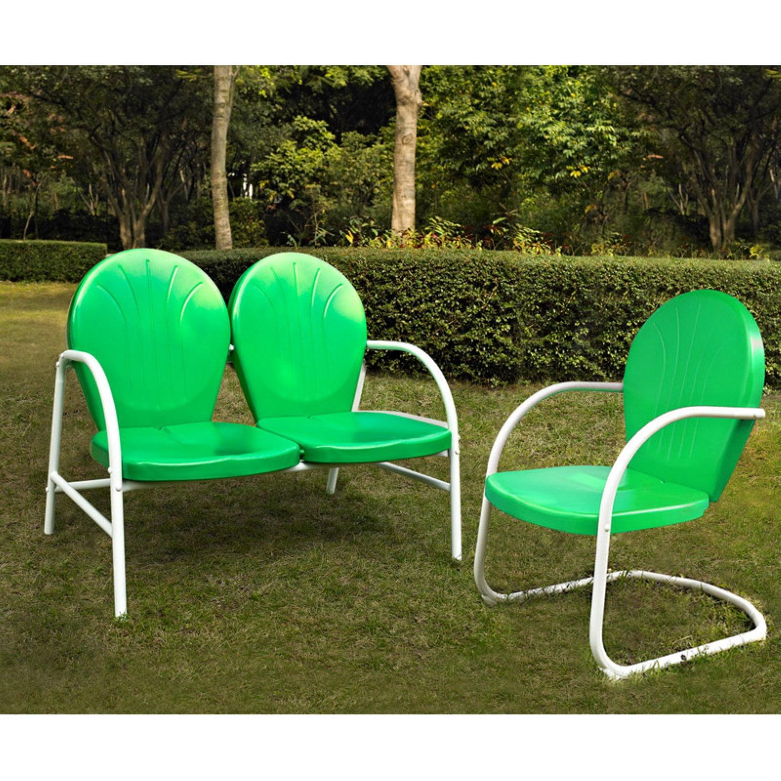 Griffith 2pc Outdoor Seating Set - Kelly Green - Crosley