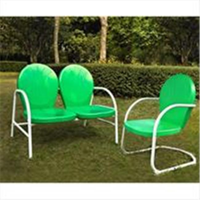 Griffith 2pc Outdoor Seating Set - Kelly Green - Crosley