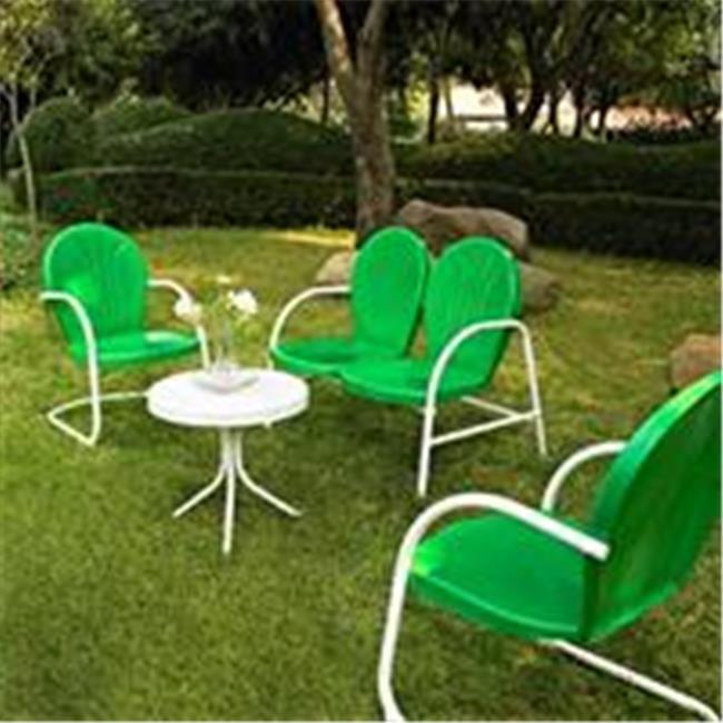 Griffith 4pc Outdoor Conversation Set - Kelly Green - Crosley