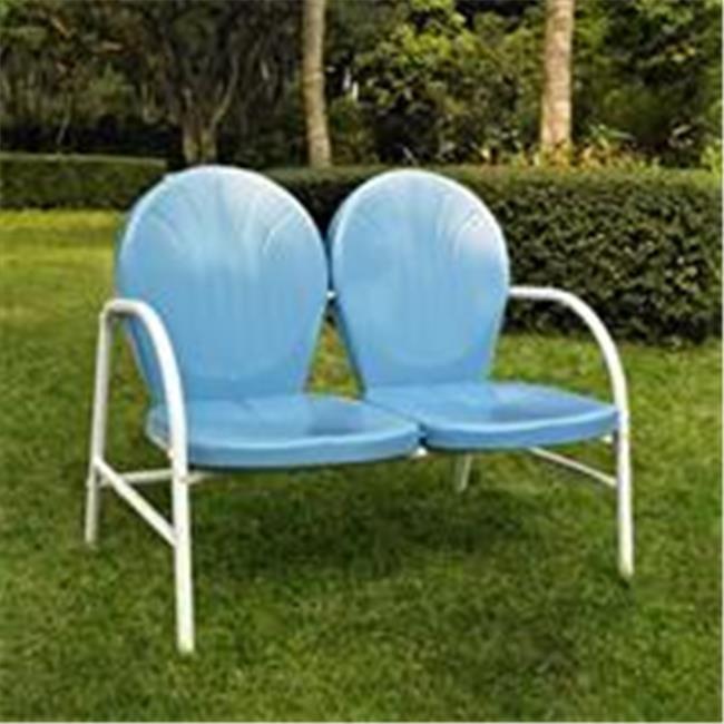 Griffith Outdoor Loveseat - Sky Blue - Crosley