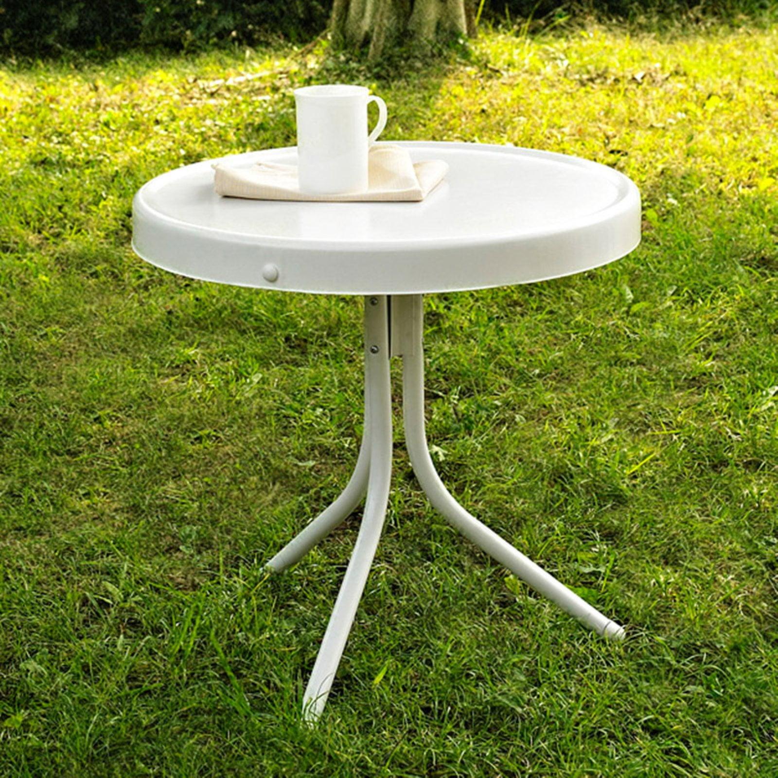 Crosley Retro Metal Patio Side Table