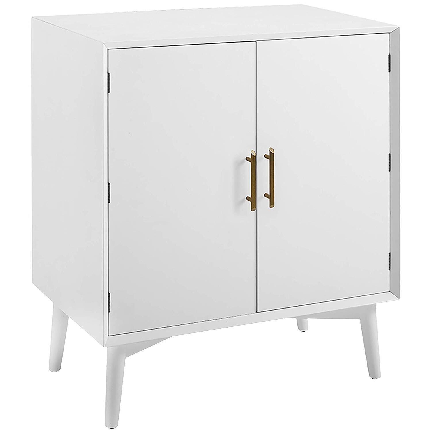 Crosley Landon 2 Door Bar Cabinet in White