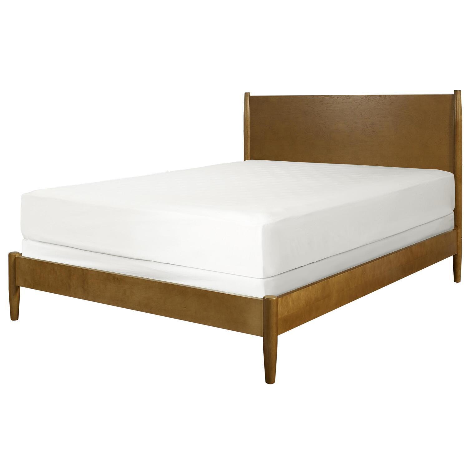 Acorn Queen Mid-Century Modern Wood Bed Frame