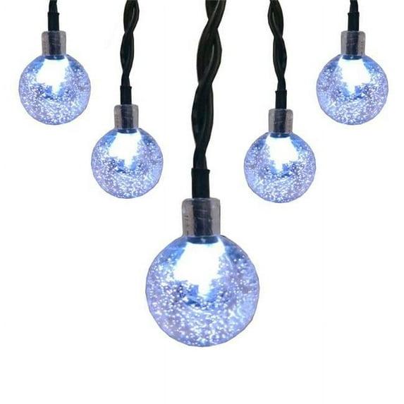 Crosslight IDD1900870C Ball Solar String Light, Cool White