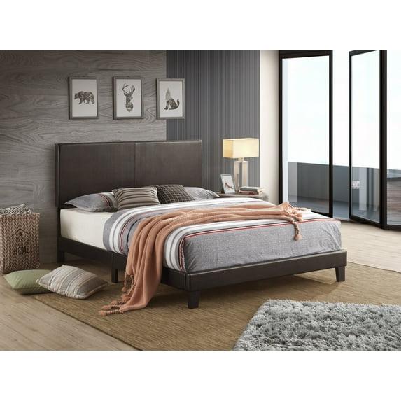 Crown Mark Yates Black Platform Bed, Full