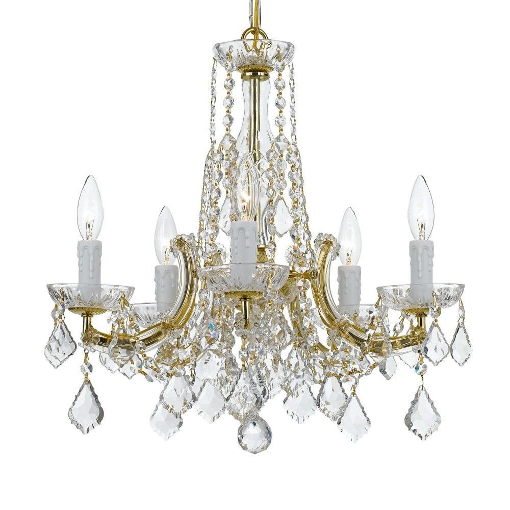 Crystorama Lighting - Five Light Chandelier - Chandelier - Maria Theresa - 5