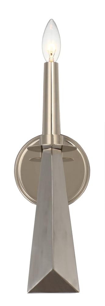 Polished Nickel Modern Minimalist Wall Sconce