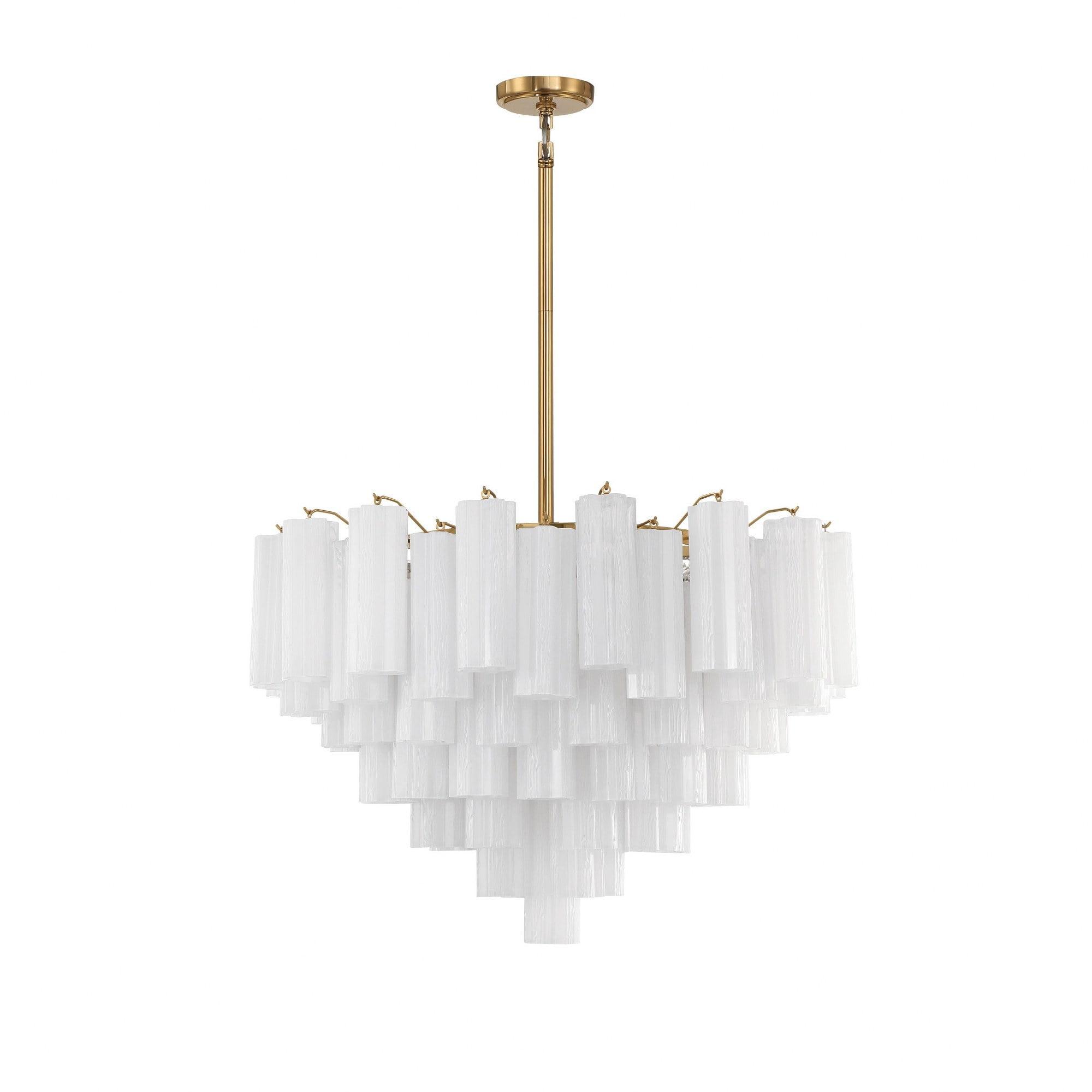 Crystorama Lighting Addis 16 - Light Chandelier in  Aged Brass