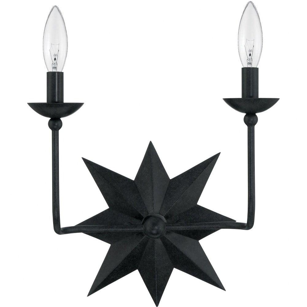 Crystorama Lighting Astro 2 - Light Sconce in  Black