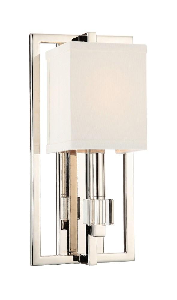 Crystorama Lighting Dixon 1 - Light Sconce in  Polished Nickel