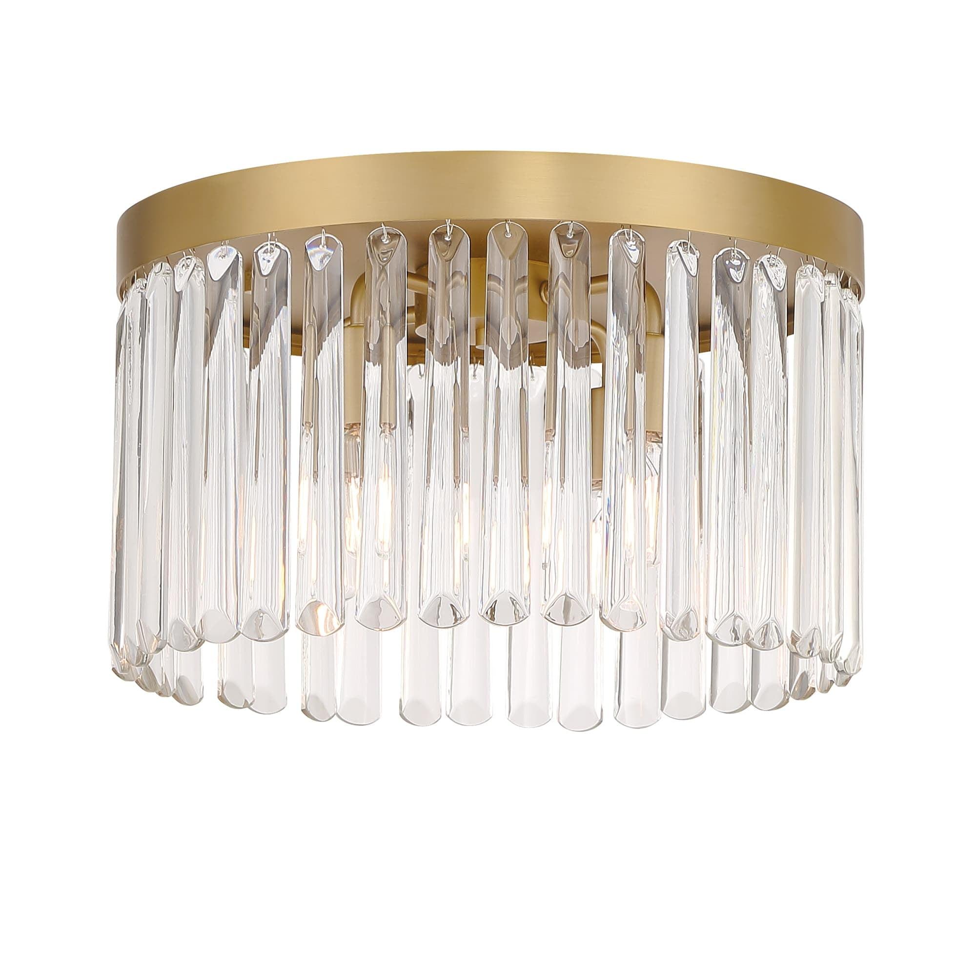 Crystorama Lighting Emory 4 - Light Flush Mount in  Modern Gold