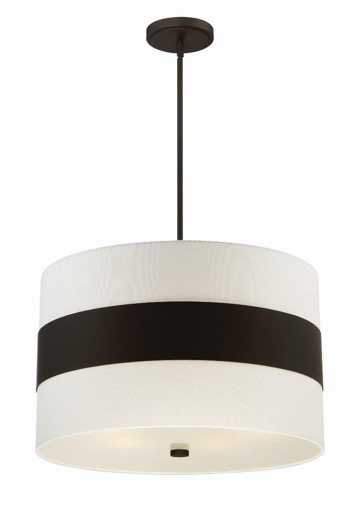 Five Light Chandelier In Classic Style 23 Inches Wide By 21 Inches High-Dark Bronze Finish Crystorama Lighting 297-Db