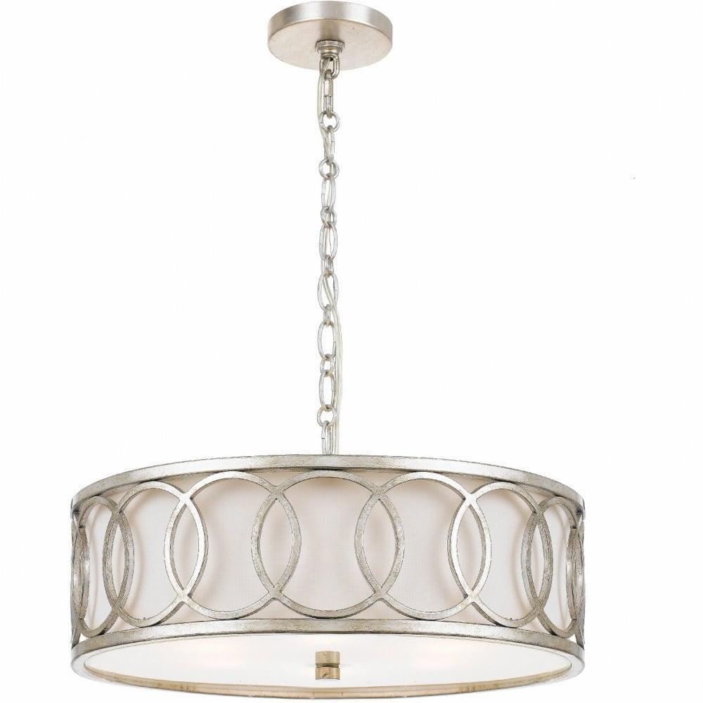 Crystorama Lighting Graham 6 - Light Pendant in  Antique Silver