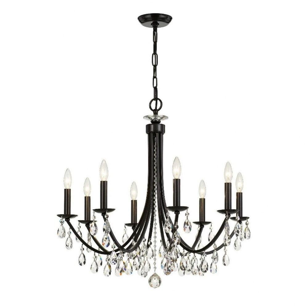 Bridgehampton Vibrant Bronze 8-Light Chandelier with Swarovski Crystals