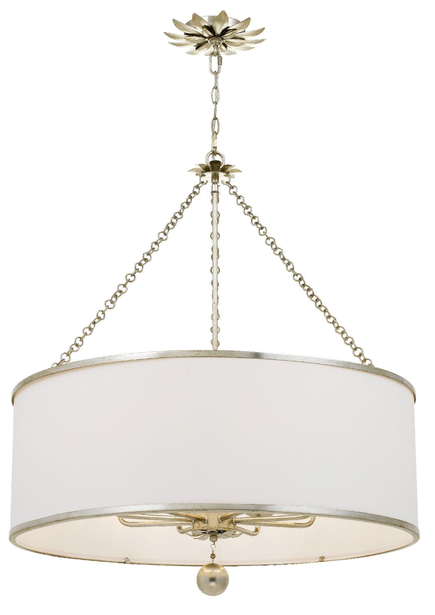 Eight Light Chandelier In Classic Style 29 Inches Wide By 33.5 Inches High-Antique Silver Finish    -Traditional Installation Crystorama Lighting