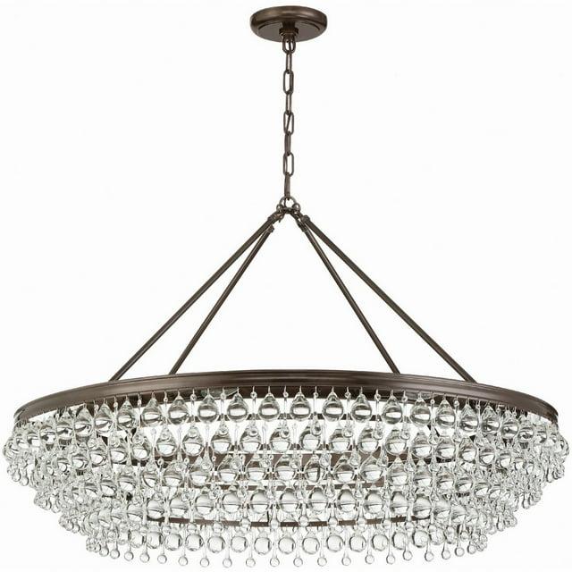 Eight Light Chandelier In Traditional And Contemporary Style 40 Inches Wide By 25.75 Inches High-Vibrant Bronze Finish Crystorama Lighting 278-Vz