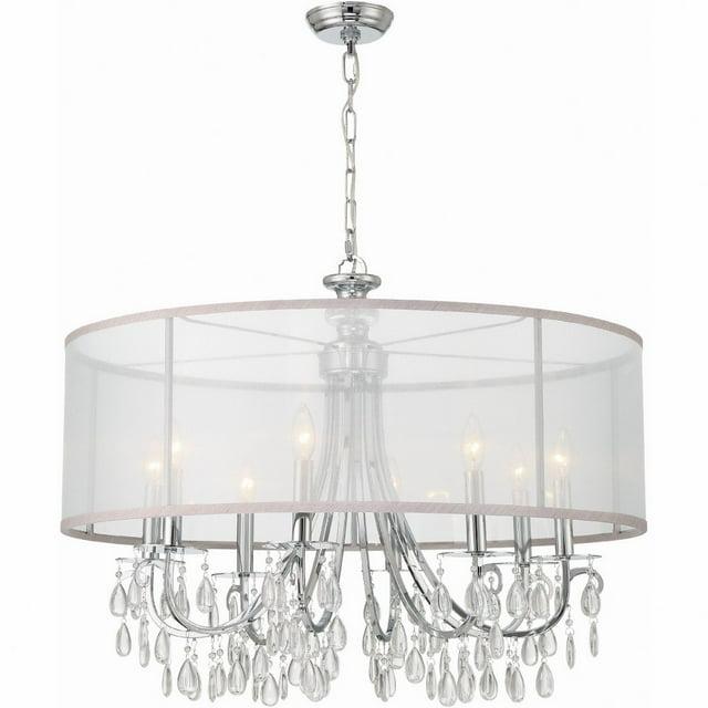 Eight Light Chandelier In Minimalist Style 32 Inches Wide By 26 Inches High-Polished Chrome Finish    -Traditional Installation Crystorama Lighting