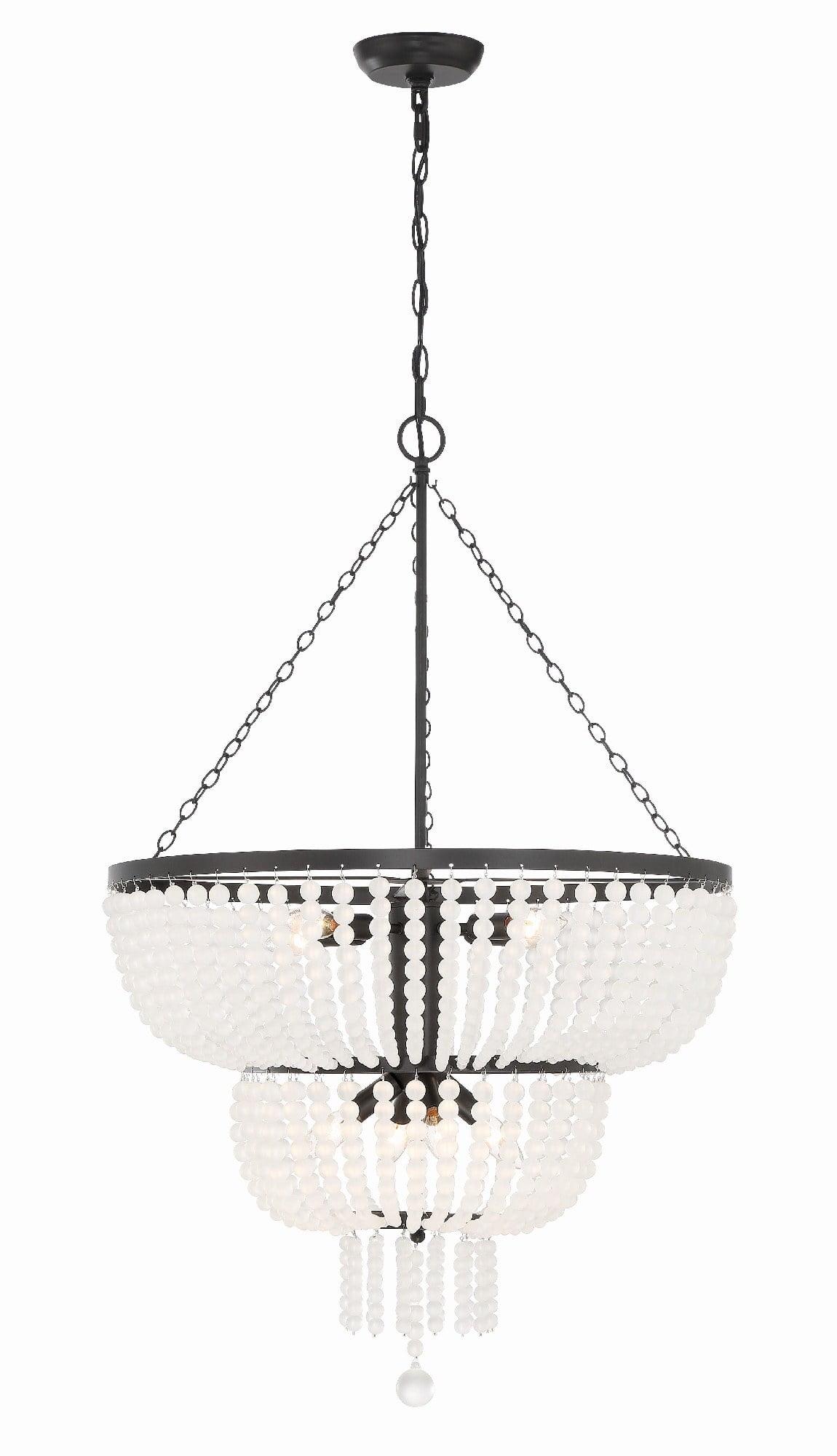 Crystorama Lighting Rylee 8 - Light Chandelier in  Matte Black