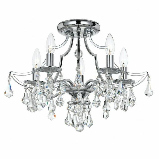 Cedar 5 Light Swarovski Polished Chrome Ceiling Mount