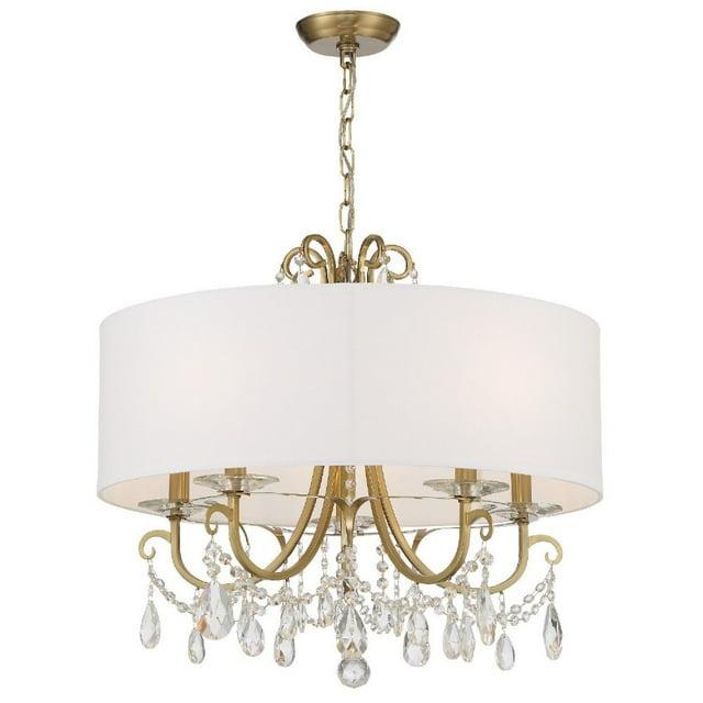 Crystorama Lighting Othello 5 - Light Chandelier in  Vibrant Gold