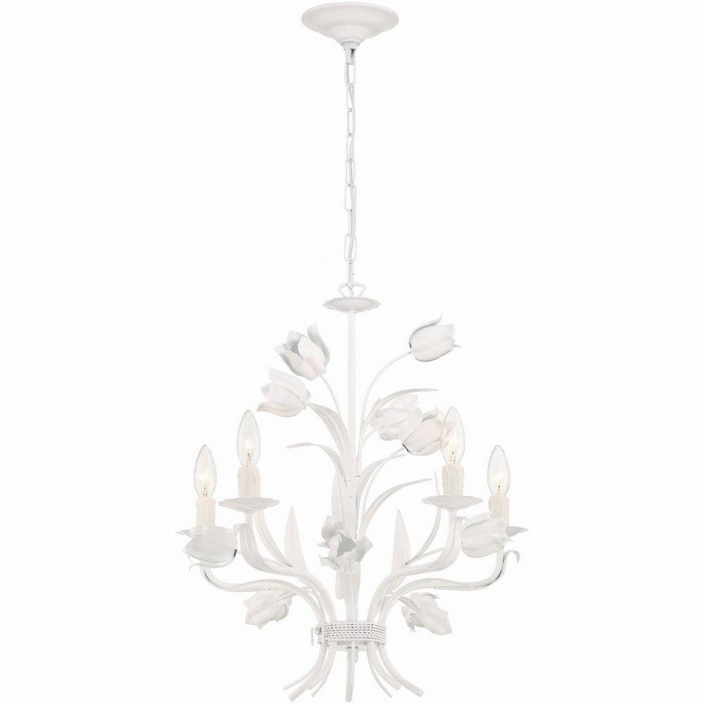Crystorama Lighting Southport 5 - Light Chandelier in Wet White