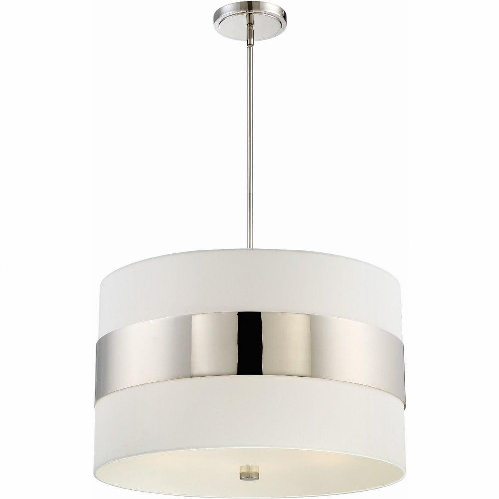 Five Light Chandelier In Classic Style 23 Inches Wide By 21 Inches High-Polished Nickel Finish Crystorama Lighting 297-Pn