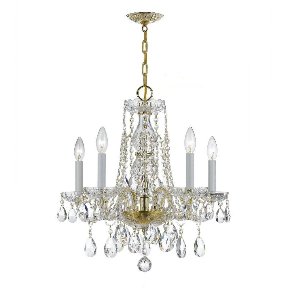 Crystorama Lighting - Five Light Mini Chandelier - Mini Chandelier - Crystal -