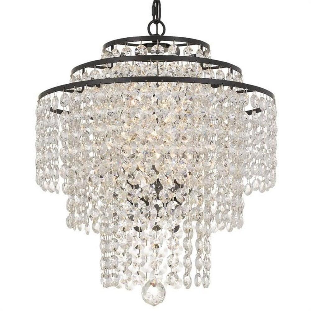 Crystorama Lighting - Four Light Chandelier - Arielle - Three Light Chandelier