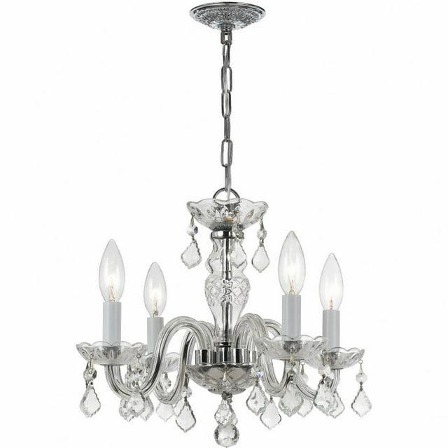 Crystorama Lighting Traditional Crystal 4 - Light Chandelier in  Polished Chrome