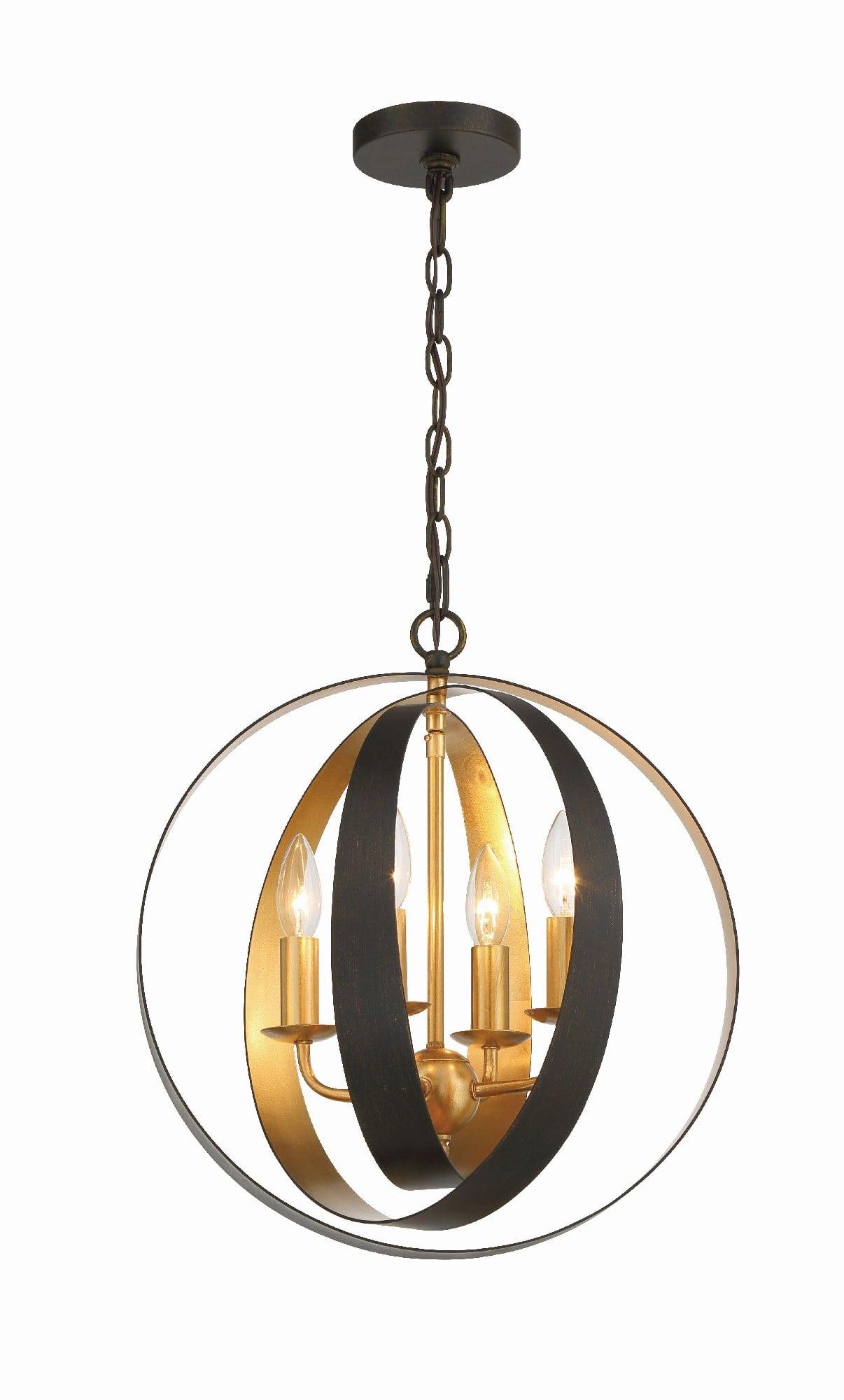 Crystorama Lighting - Four Light Mini Chandelier - Mini Chandelier - Luna - Four