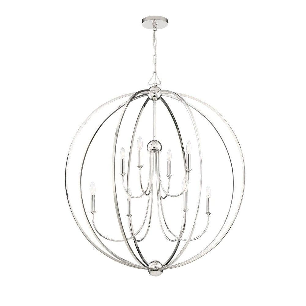 Crystorama Lighting Group 2246_Noshade Sylvan 8 Light 40" Wide Taper Candle Chandelier -