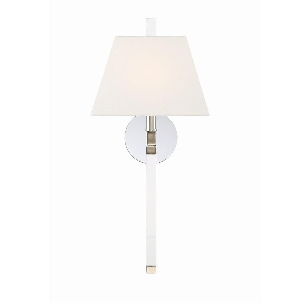 Omya Single Light Steel Dimmable Armed Sconce