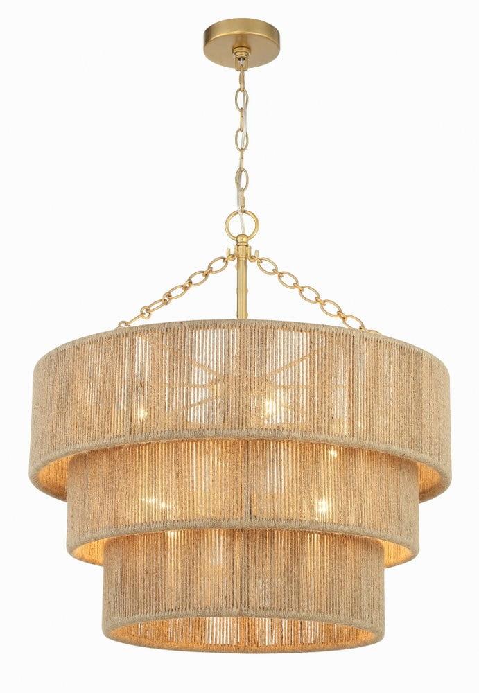 Crystorama Lighting Shyla 10 - Light Chandelier in  Soft Gold