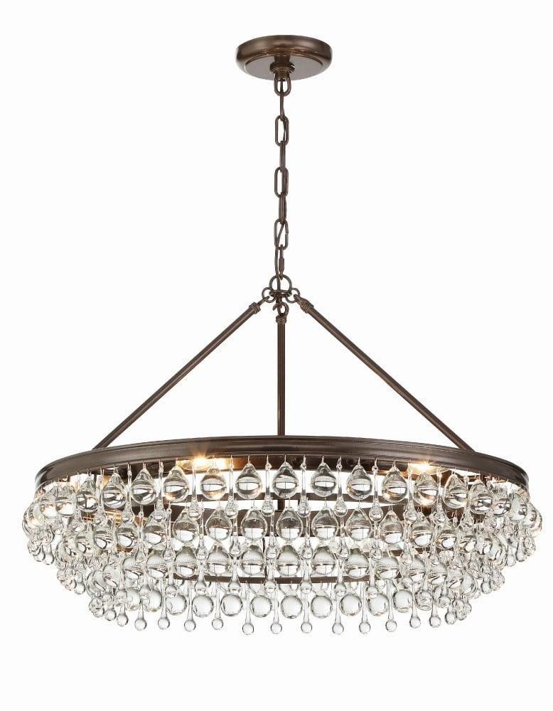 Crystorama Lighting - Six Light Chandelier - Calypso - Six Light Chandelier in