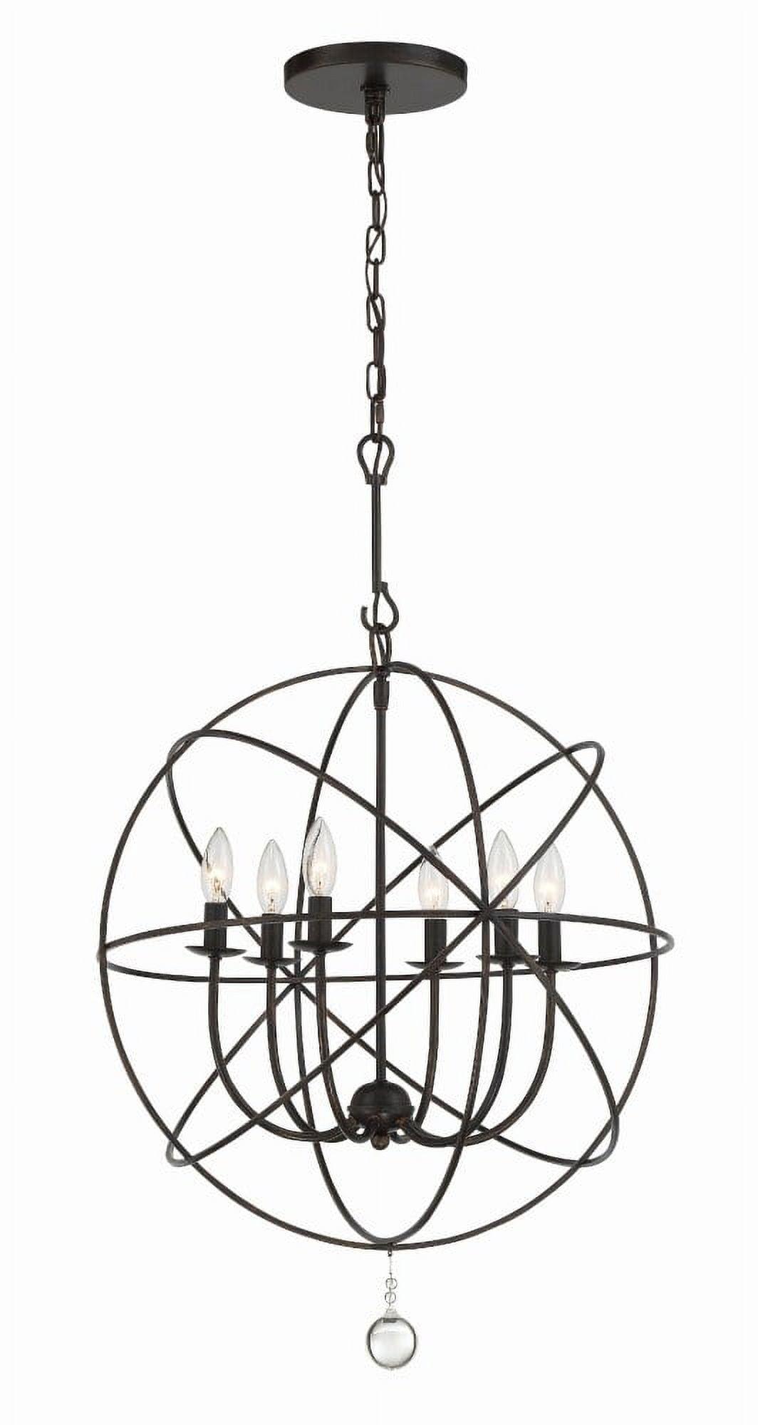 Crystorama Lighting - Six Light Chandelier - Solaris - Six Light Chandelier in