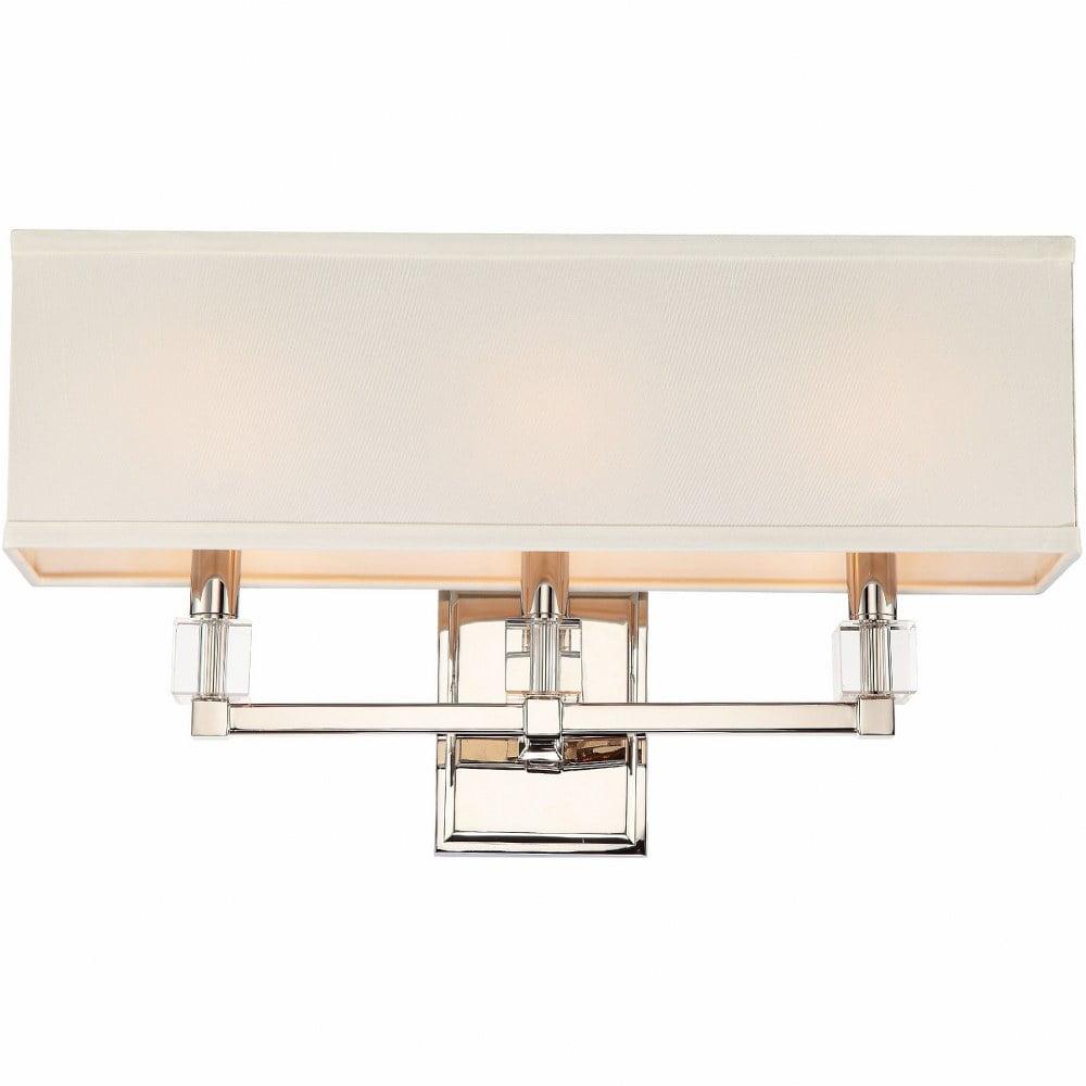 Crystorama Lighting Dixon 3 - Light Sconce in  Polished Nickel