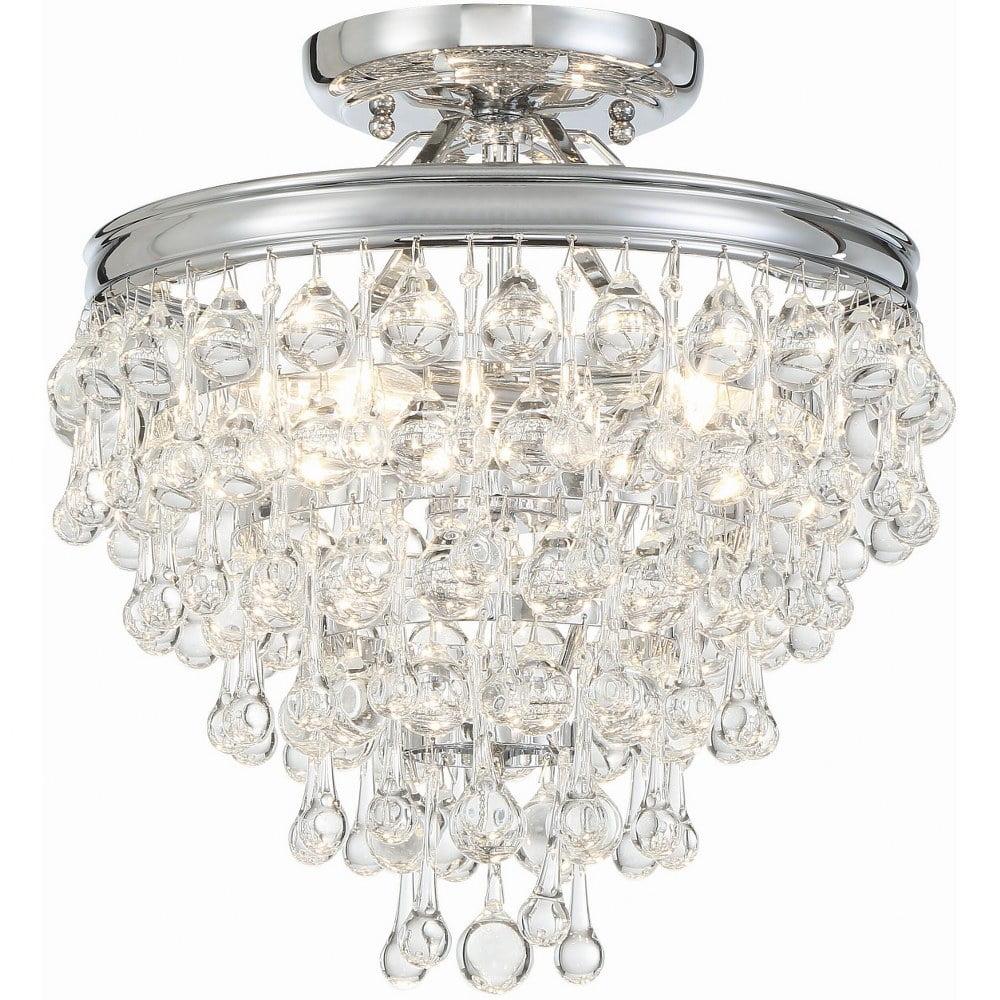 Crystorama Lighting - Three Light Ceiling Mount - Ceiling Mount - Calypso - 3