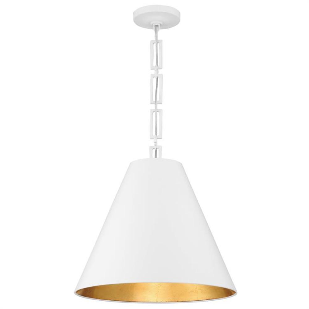 Crystorama Lighting Alston 3 - Light Chandelier in  Matte White/Antique Gold