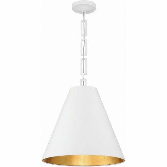 Crystorama Lighting Alston 3 - Light Chandelier in  Matte White/Antique Gold