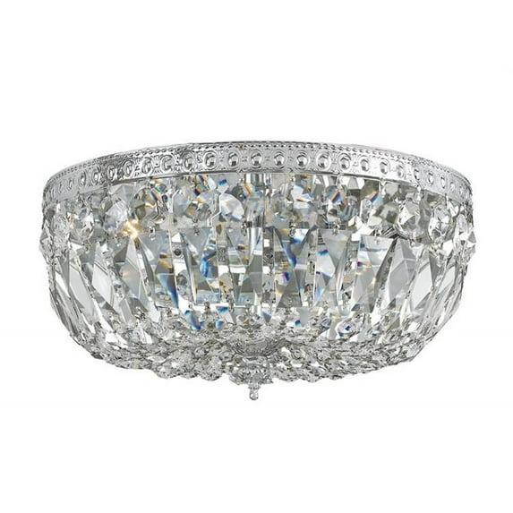 Crystorama Lighting - Three Light Flush Mount in Traditional and Contemporary