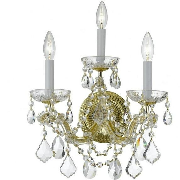 Crystorama Lighting - Three Light Wall Mount - Wall Mount - Maria Theresa -