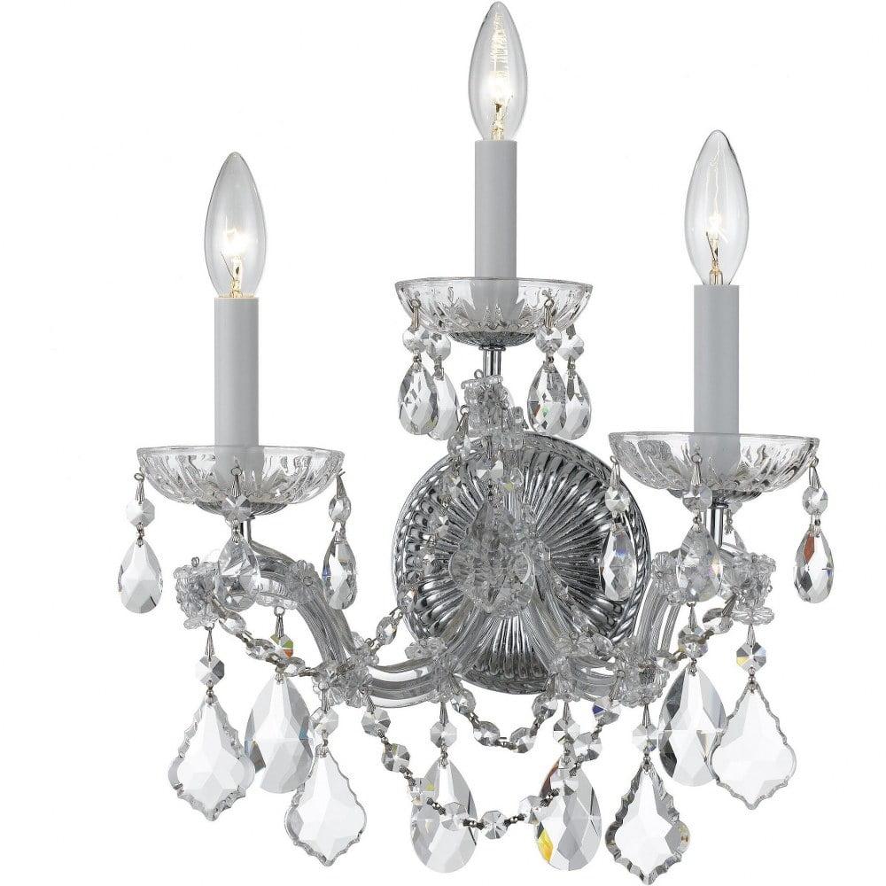 Crystorama Lighting - Three Light Wall Mount - Wall Mount - Maria Theresa -