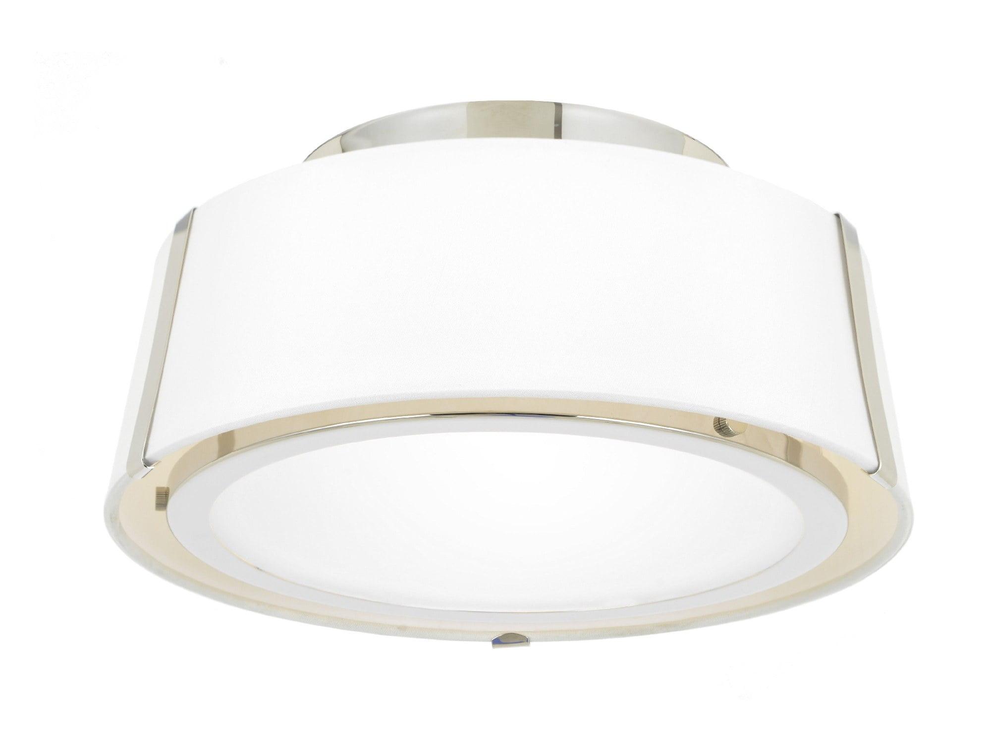 Crystorama Lighting Fulton 2 - Light Flush Mount in  Polished Nickel